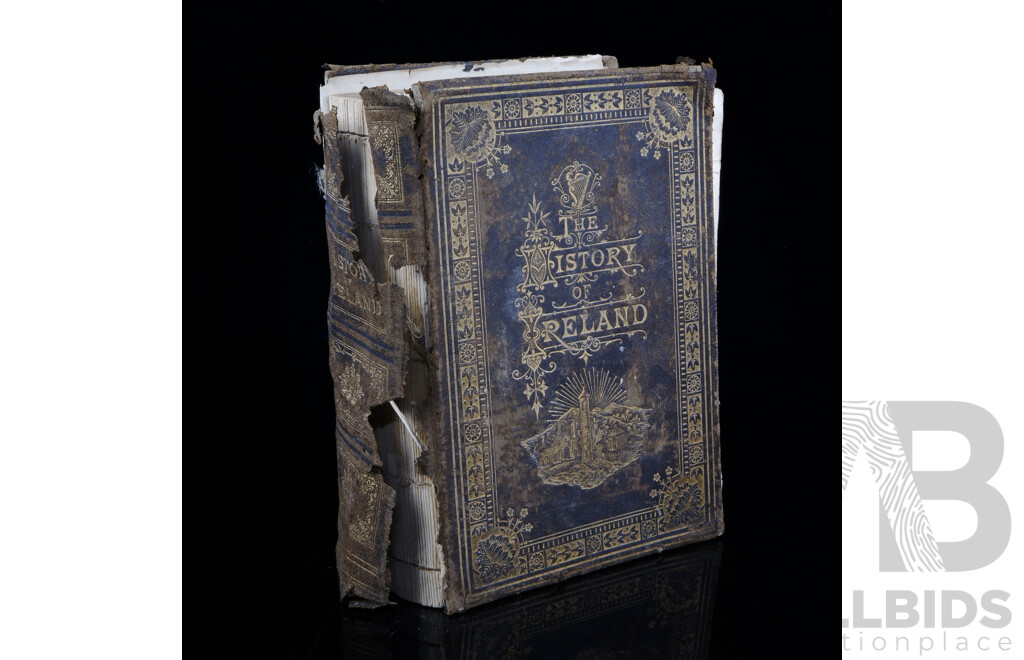 The History of Ireland, Martin Haverty, Thomas Kelly, New York, 1873, Leather Bound Hardcover