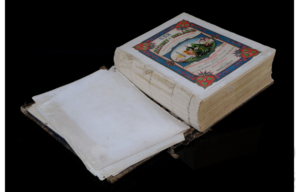 The History of Ireland, Martin Haverty, Thomas Kelly, New York, 1873, Leather Bound Hardcover