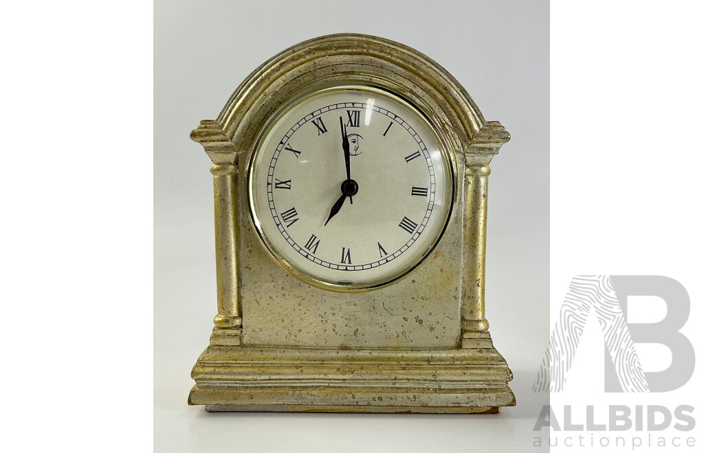 Two Abacus Resin Mantel Clocks with Roman Numerals