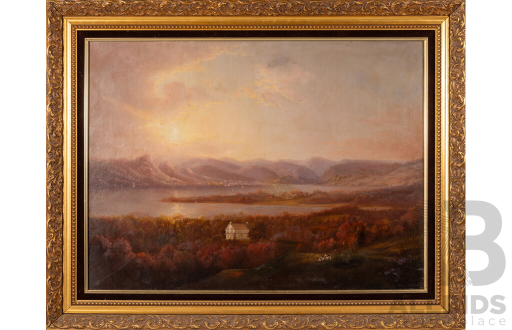 Artist Unknown, (Late 19th Century), Dog Exploring, Original Oil on Linen, 76 x 97 cm (frame)