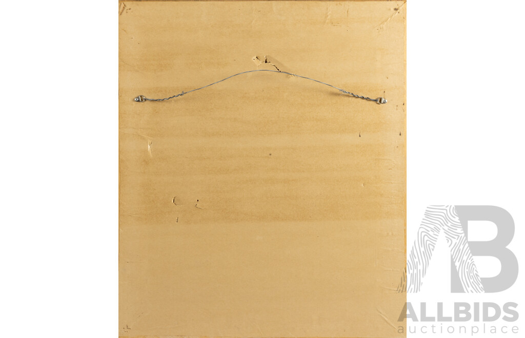 P.C., (20th Century, Dutch), Country Scene - Water Reflections with Ducks, Original Oil on Canvas, 63 x 53 cm (frame)