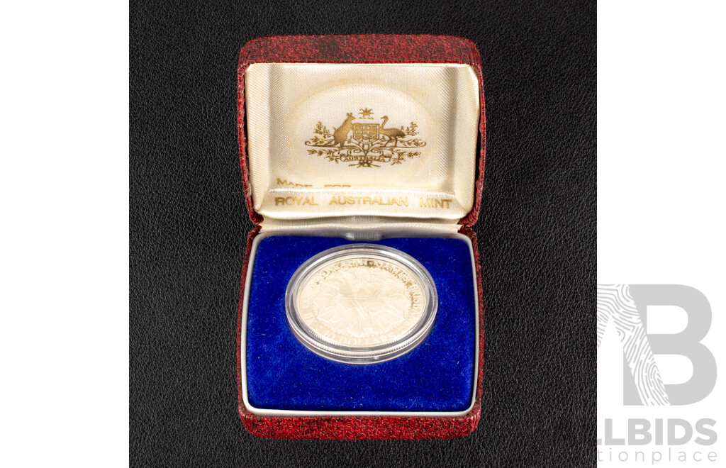Australian RAM 1982 Silver Proof Ten Dollar Coin, Commonwealth Games .925
