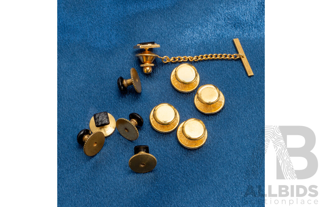 9x Studs for Dinner Shirts, 1x Tie Stud - Lot of 10