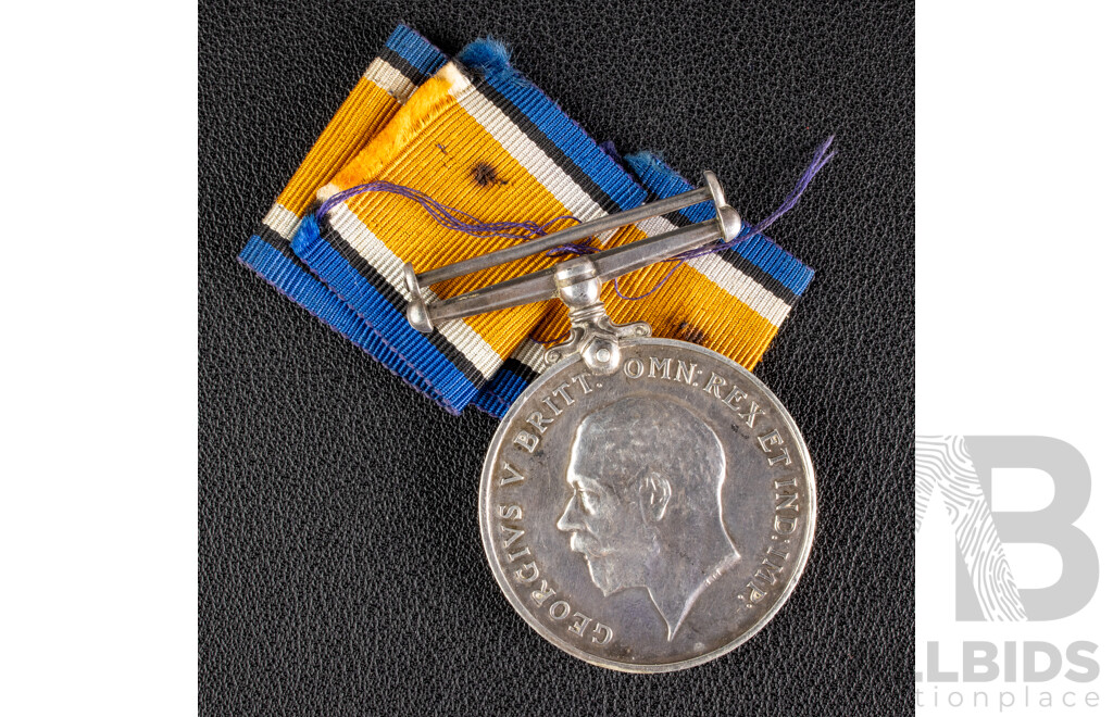 Australian Imperial Forces World War One Silver KGV Service Medal .925