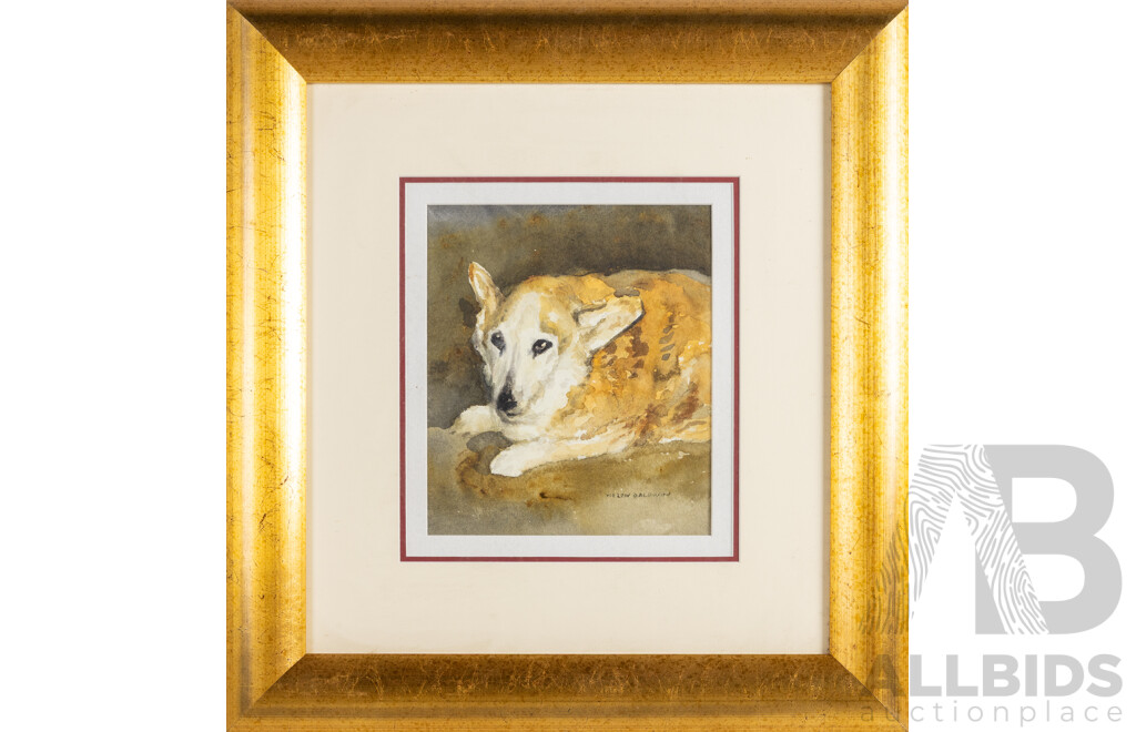 Helen Baldwin, (20th Century, Australian, 1912-2021), Wentworth, Wonderful Original Watercolour, 53W x 56H cm (frame)