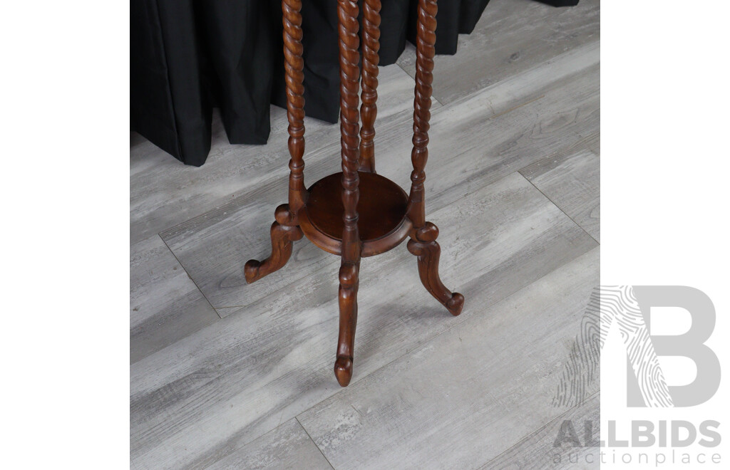 Reproduction Mahogany Plant Stand