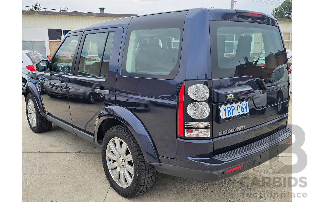 4/2014 Land Rover Discovery 4 3.0 TDV6 MY14 4d Wagon Blue 3.0L