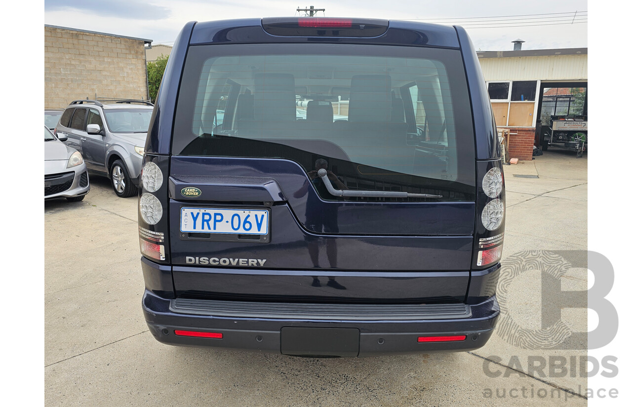 4/2014 Land Rover Discovery 4 3.0 TDV6 MY14 4d Wagon Blue 3.0L