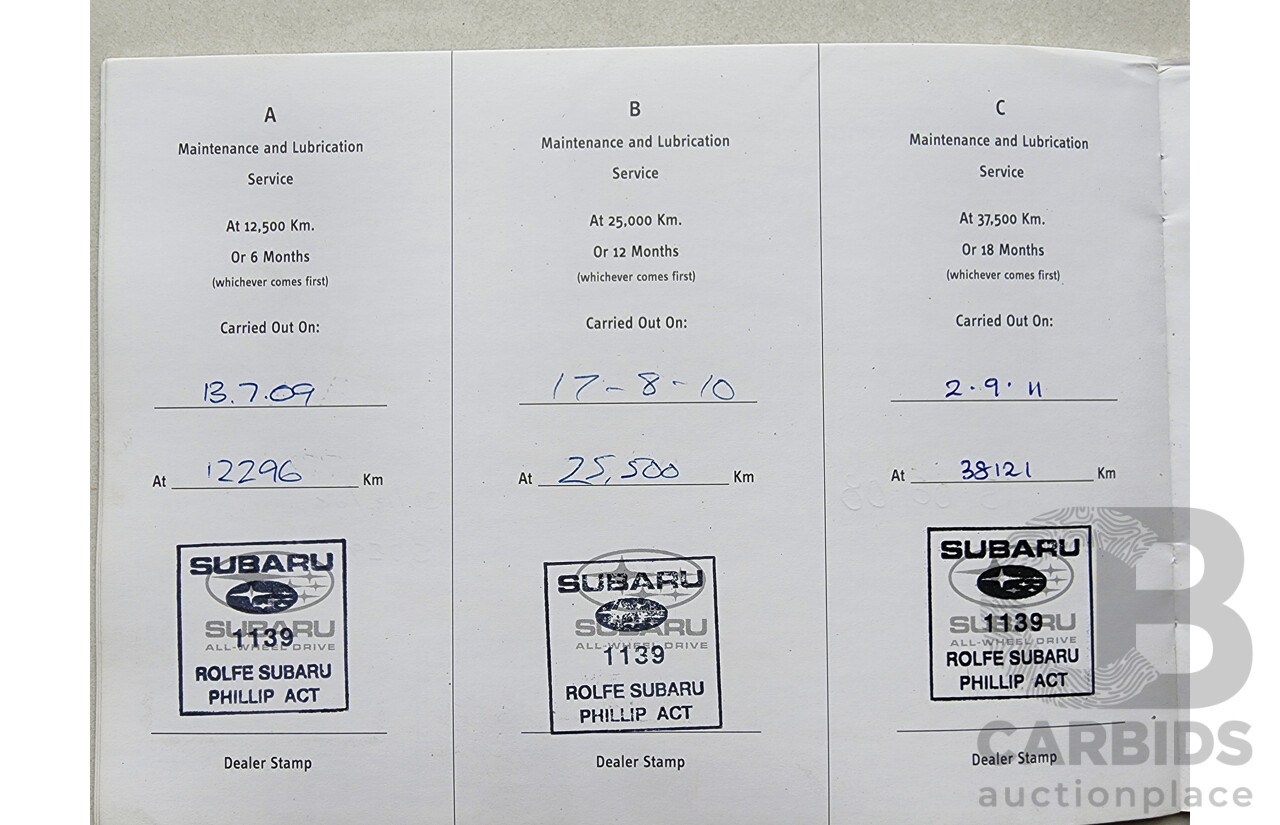 6/2008 Subaru Liberty GT-B MY08 4d Sedan Grey 2.5L