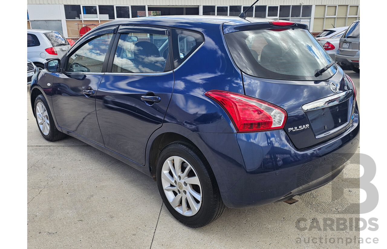 10/2013 Nissan Pulsar ST C12 5d Hatchback Blue 1.8L