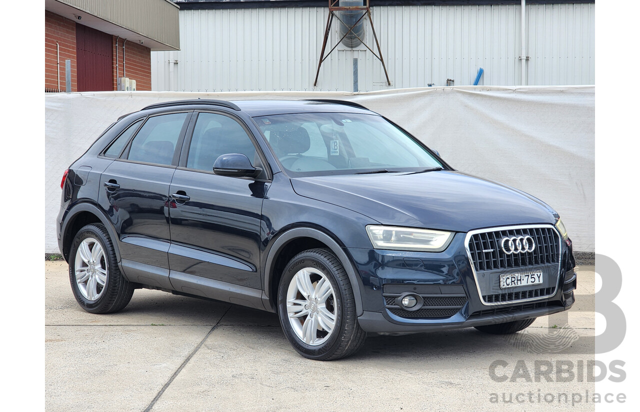 8/2013 Audi Q3 2.0 TFSI Quattro (125kw) 8U 4d Wagon Blue 2.0L