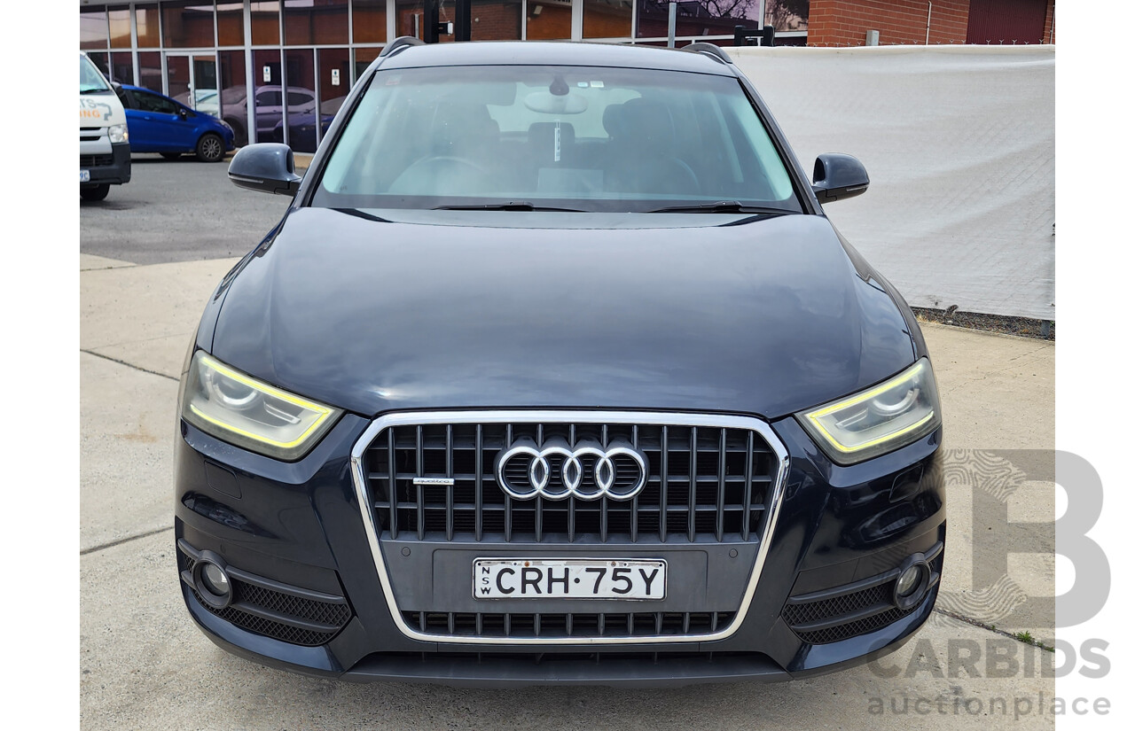 8/2013 Audi Q3 2.0 TFSI Quattro (125kw) 8U 4d Wagon Blue 2.0L