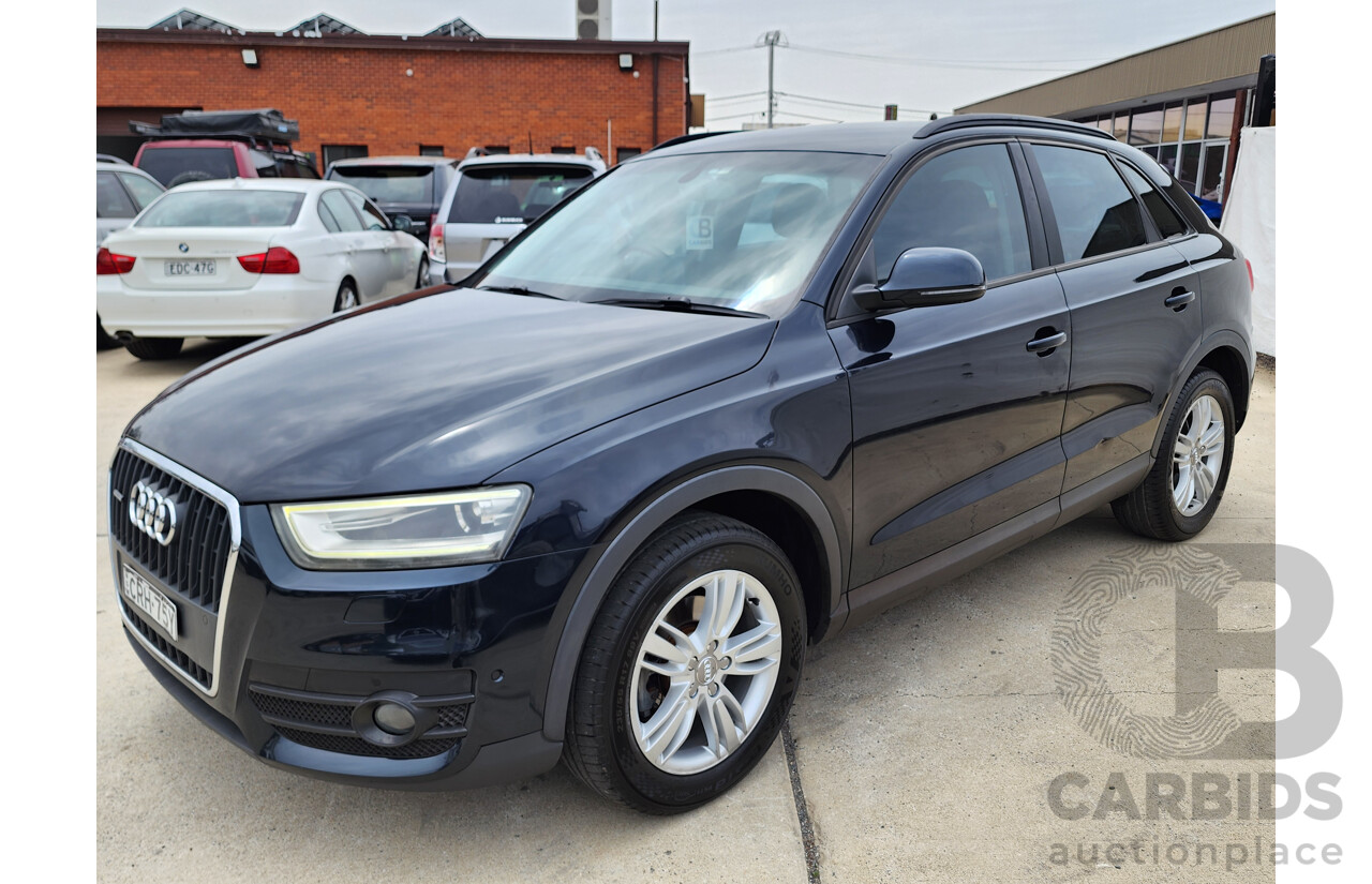 8/2013 Audi Q3 2.0 TFSI Quattro (125kw) 8U 4d Wagon Blue 2.0L
