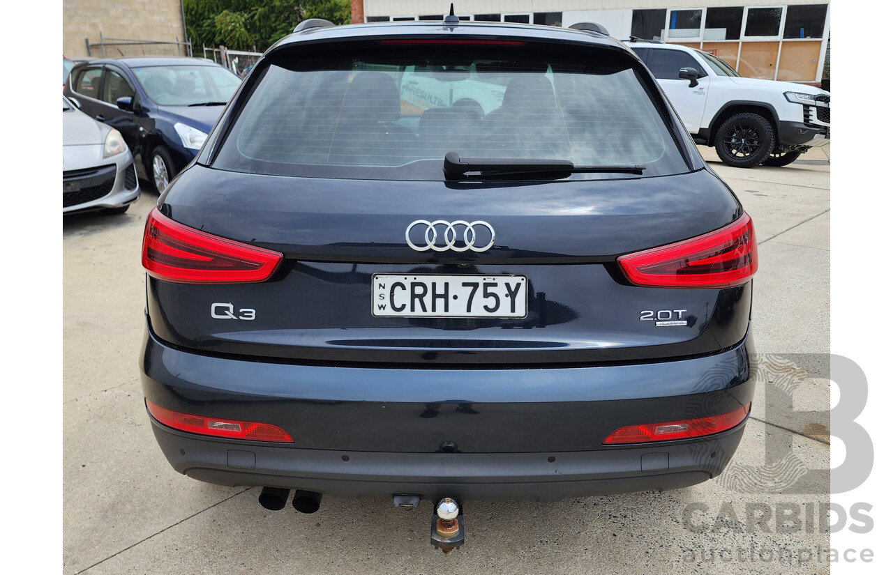 8/2013 Audi Q3 2.0 TFSI Quattro (125kw) 8U 4d Wagon Blue 2.0L