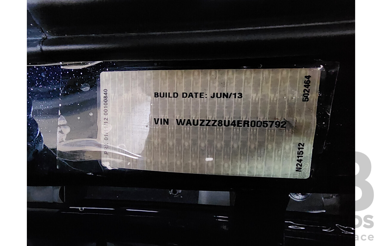 8/2013 Audi Q3 2.0 TFSI Quattro (125kw) 8U 4d Wagon Blue 2.0L