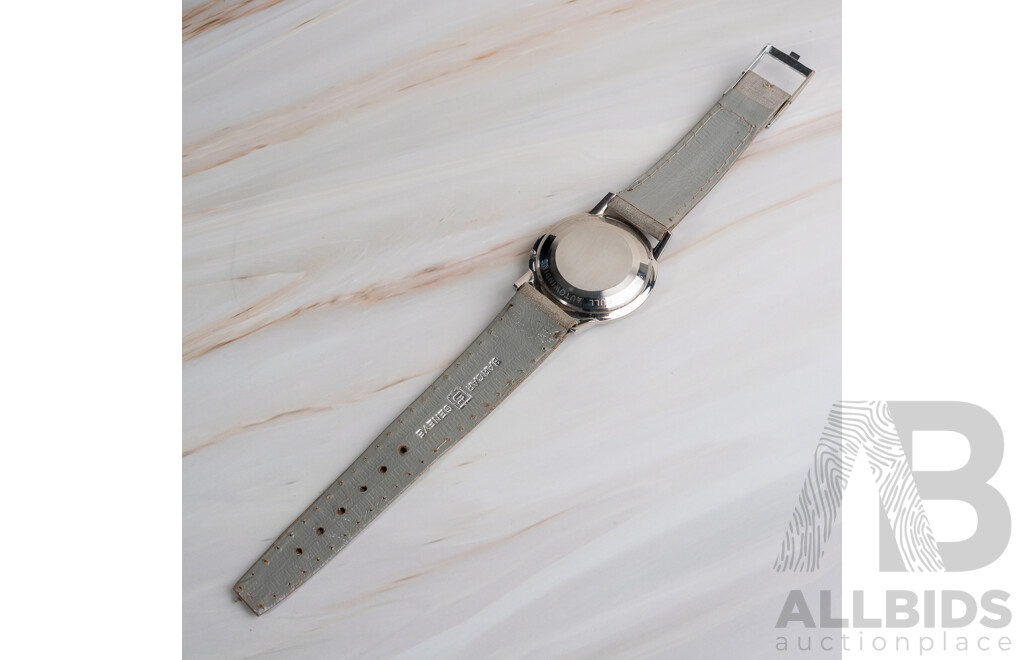 Vintage Seikomatic Diashock 20 Jewels Mens Watch, 45mm, Noted with Movement