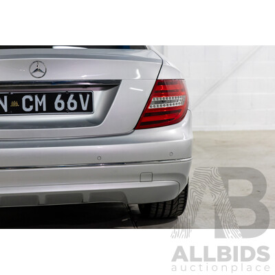8/2012 Mercedes-Benz C250 BE W204 MY12 2d Coupe Iridium Silver Metallic Turbo 1.8L