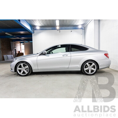 8/2012 Mercedes-Benz C250 BE W204 MY12 2d Coupe Iridium Silver Metallic Turbo 1.8L