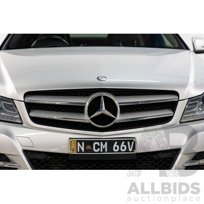 8/2012 Mercedes-Benz C250 BE W204 MY12 2d Coupe Iridium Silver Metallic Turbo 1.8L