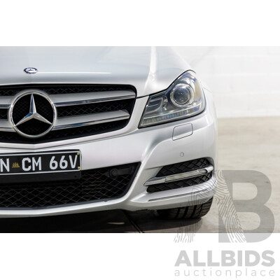 8/2012 Mercedes-Benz C250 BE W204 MY12 2d Coupe Iridium Silver Metallic Turbo 1.8L
