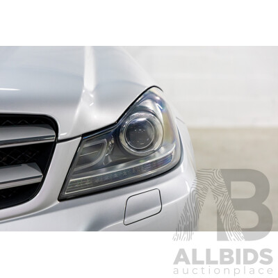 8/2012 Mercedes-Benz C250 BE W204 MY12 2d Coupe Iridium Silver Metallic Turbo 1.8L