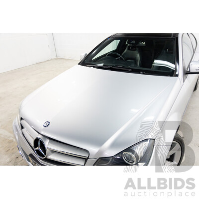 8/2012 Mercedes-Benz C250 BE W204 MY12 2d Coupe Iridium Silver Metallic Turbo 1.8L