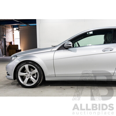8/2012 Mercedes-Benz C250 BE W204 MY12 2d Coupe Iridium Silver Metallic Turbo 1.8L