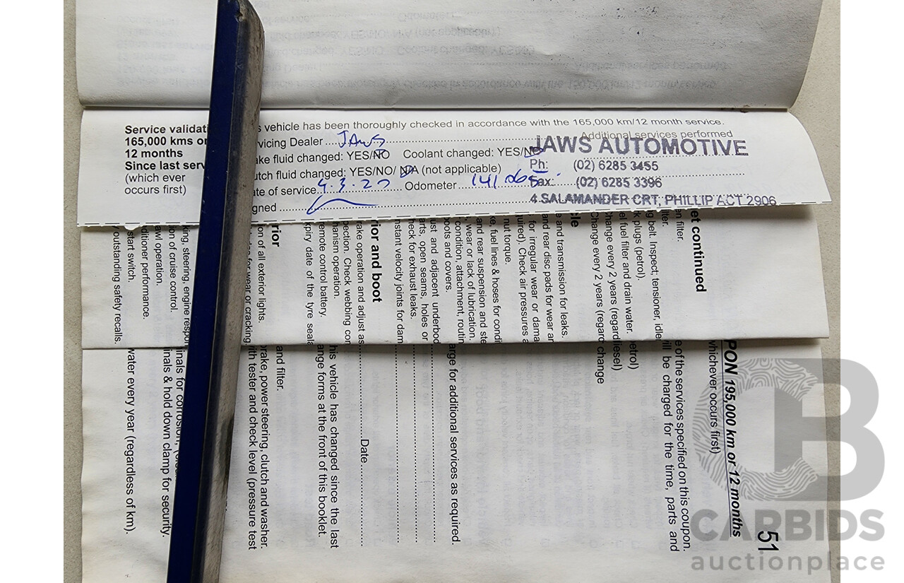 6/2009 Holden Cruze CD JG 4d Sedan Blue 1.8L