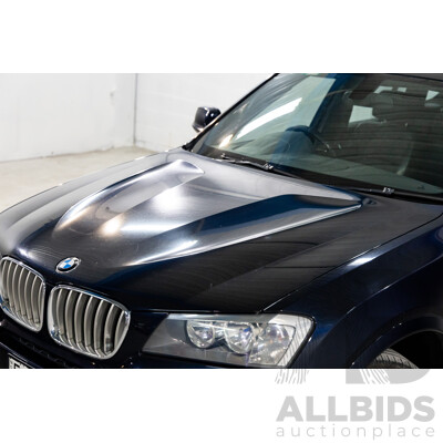 8/2012 BMW X3 Xdrive 30d MSport (AWD) F25 4d Wagon Carbon Black Metallic Turbo Diesel 3.0L