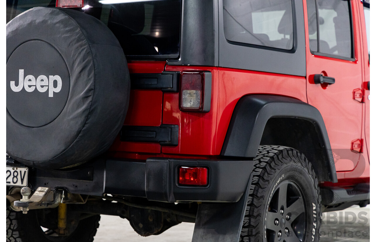 6/2012 Jeep Wrangler Unlimited Sport (4x4) JK MY11 4d Hardtop Flame Red 2.8L