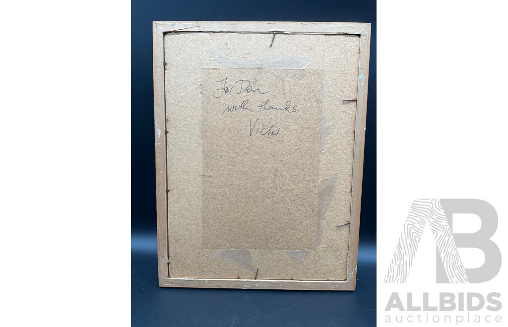 Portrait of Man by RONCHAPMAN (1975) - 33 X 25 Cm (frame)