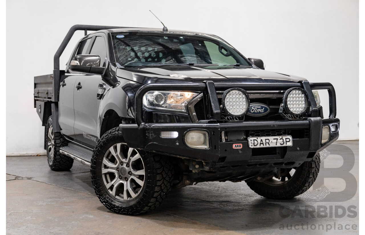 9/2015 Ford Ranger Wildtrak 3.2 (4x4) PX MKII Dual Cab P/Up Black Mica Turbo Diesel 3.2L