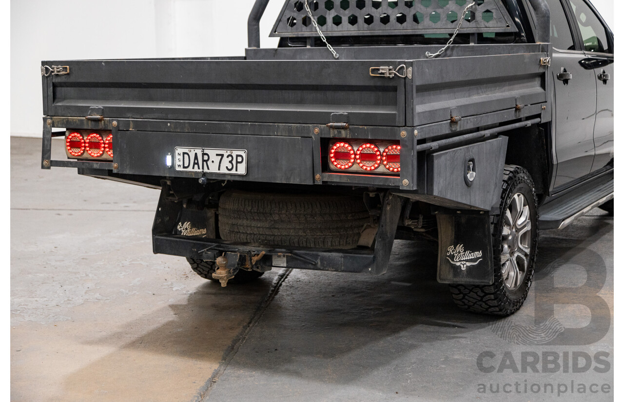 9/2015 Ford Ranger Wildtrak 3.2 (4x4) PX MKII Dual Cab P/Up Black Mica Turbo Diesel 3.2L