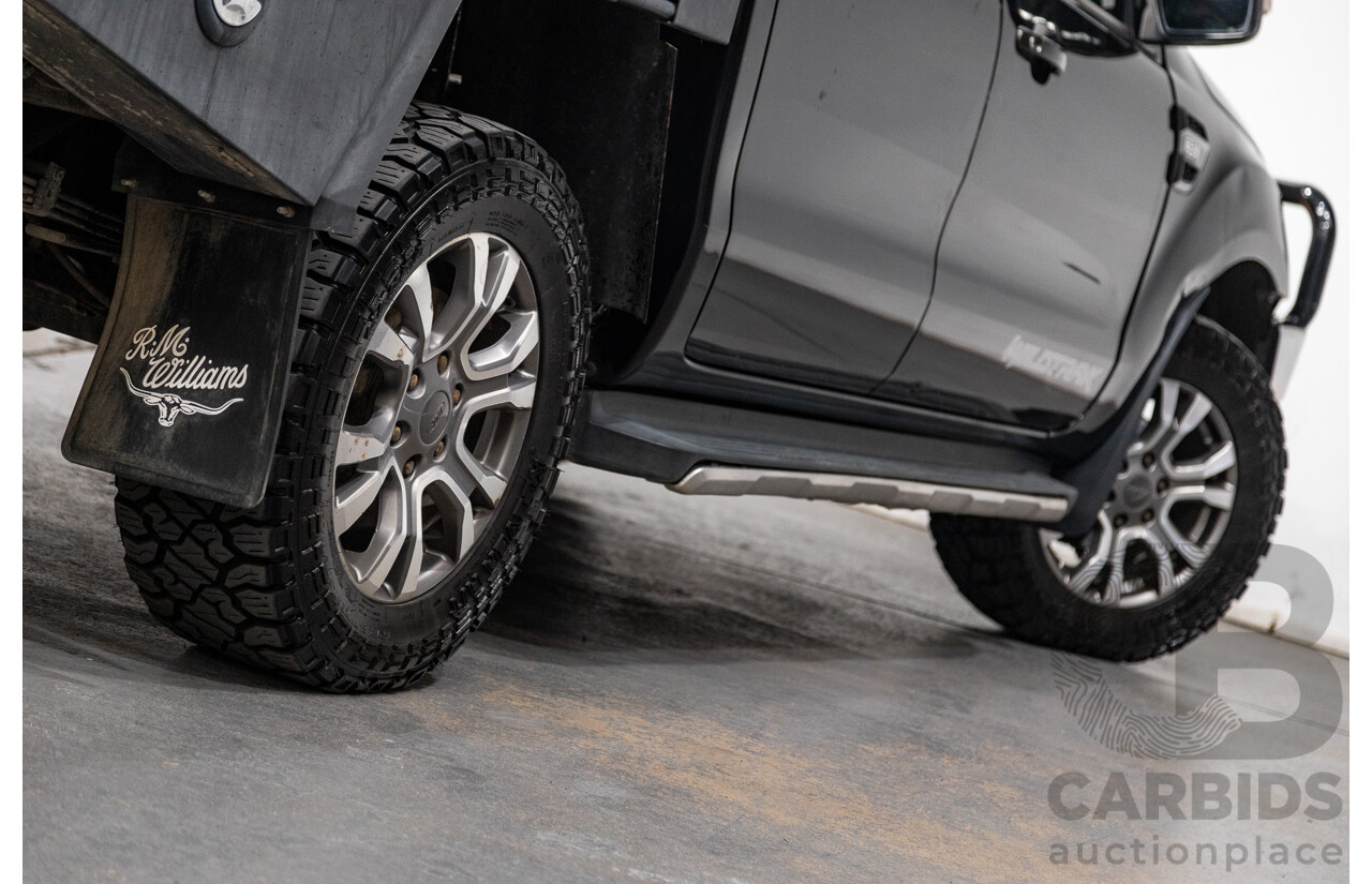 9/2015 Ford Ranger Wildtrak 3.2 (4x4) PX MKII Dual Cab P/Up Black Mica Turbo Diesel 3.2L