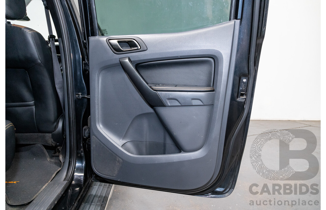 9/2015 Ford Ranger Wildtrak 3.2 (4x4) PX MKII Dual Cab P/Up Black Mica Turbo Diesel 3.2L