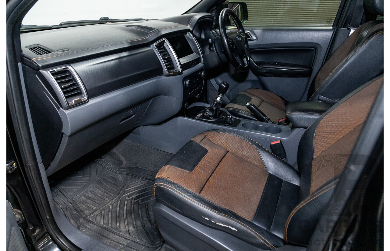 9/2015 Ford Ranger Wildtrak 3.2 (4x4) PX MKII Dual Cab P/Up Black Mica Turbo Diesel 3.2L