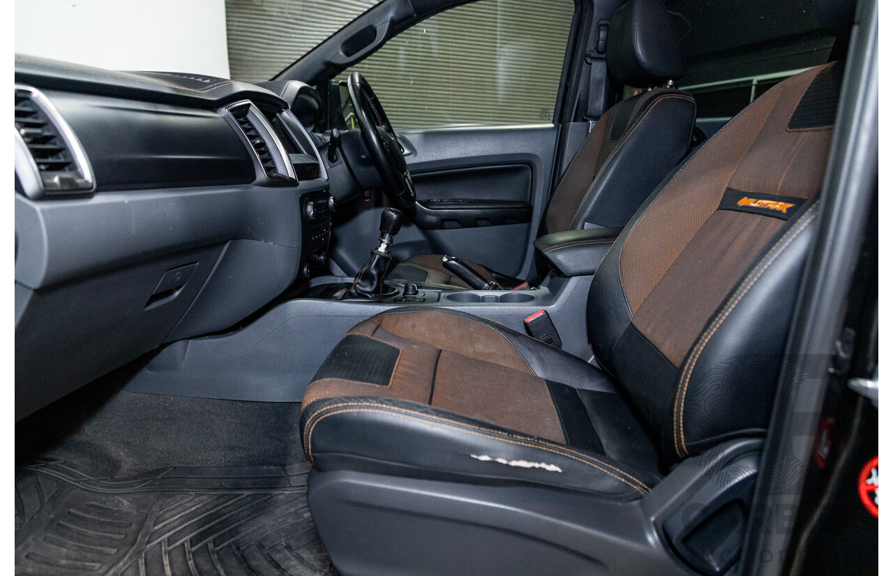 9/2015 Ford Ranger Wildtrak 3.2 (4x4) PX MKII Dual Cab P/Up Black Mica Turbo Diesel 3.2L