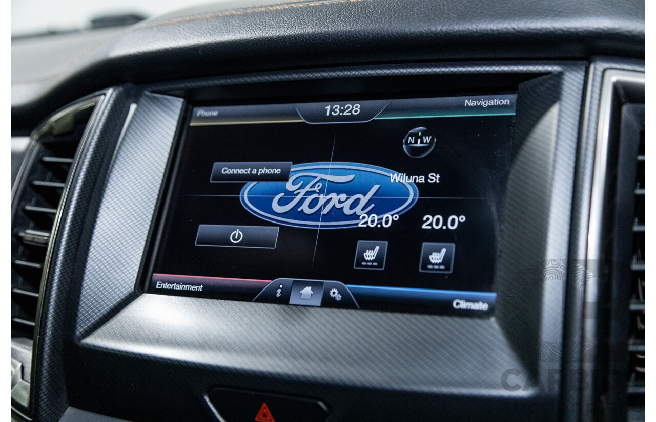 9/2015 Ford Ranger Wildtrak 3.2 (4x4) PX MKII Dual Cab P/Up Black Mica Turbo Diesel 3.2L