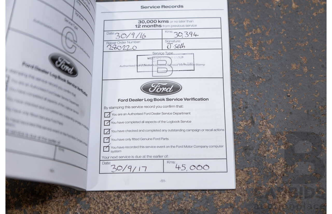 9/2015 Ford Ranger Wildtrak 3.2 (4x4) PX MKII Dual Cab P/Up Black Mica Turbo Diesel 3.2L