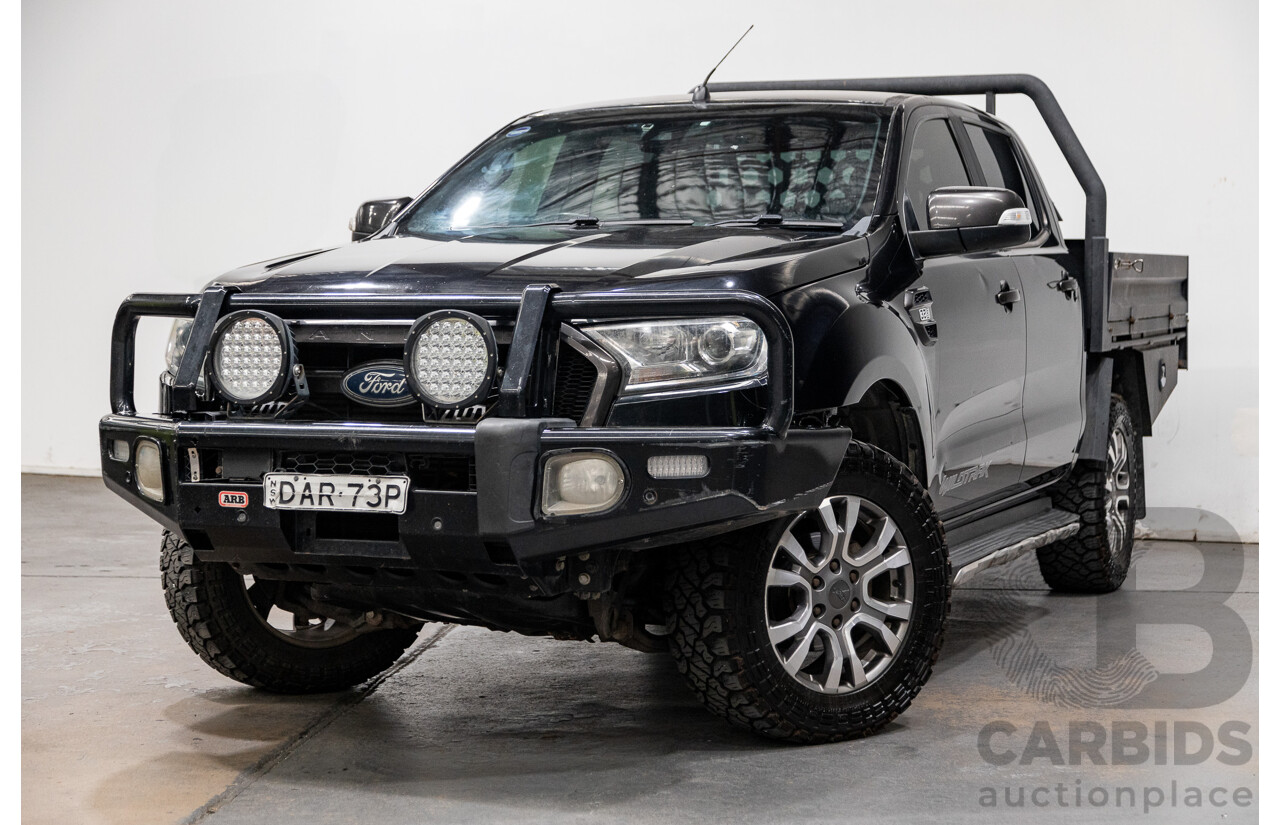 9/2015 Ford Ranger Wildtrak 3.2 (4x4) PX MKII Dual Cab P/Up Black Mica Turbo Diesel 3.2L