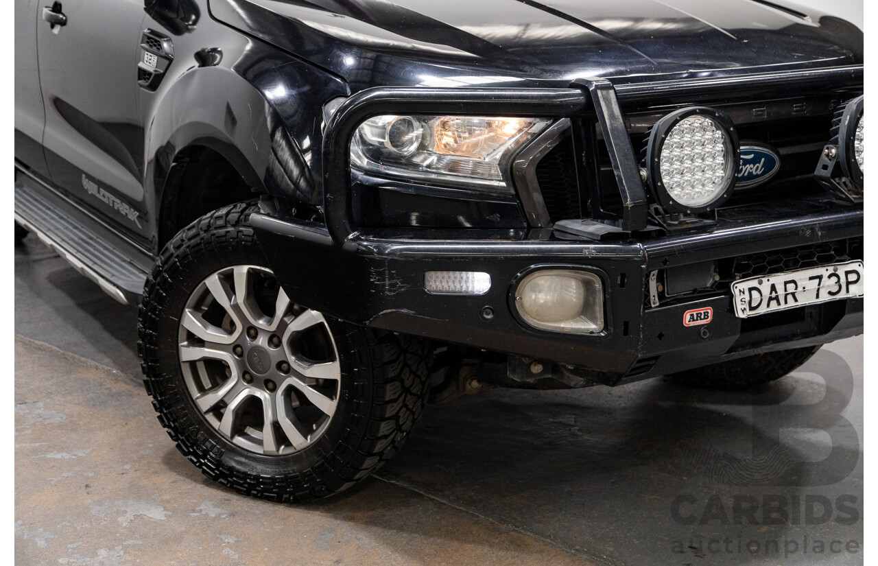 9/2015 Ford Ranger Wildtrak 3.2 (4x4) PX MKII Dual Cab P/Up Black Mica Turbo Diesel 3.2L