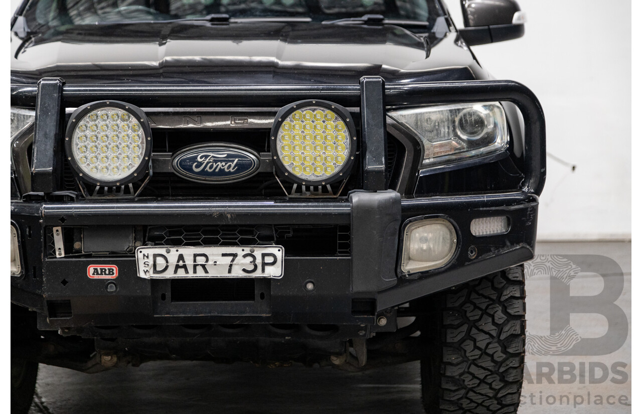 9/2015 Ford Ranger Wildtrak 3.2 (4x4) PX MKII Dual Cab P/Up Black Mica Turbo Diesel 3.2L