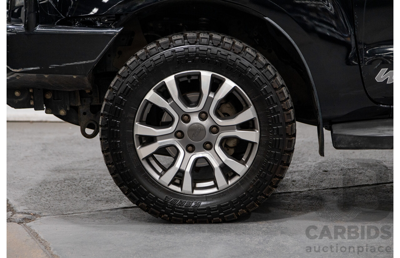 9/2015 Ford Ranger Wildtrak 3.2 (4x4) PX MKII Dual Cab P/Up Black Mica Turbo Diesel 3.2L
