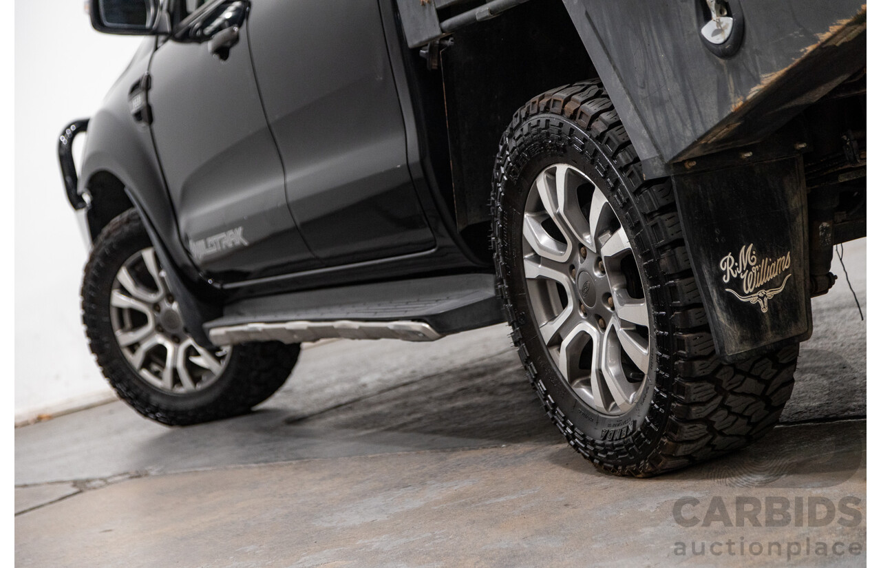 9/2015 Ford Ranger Wildtrak 3.2 (4x4) PX MKII Dual Cab P/Up Black Mica Turbo Diesel 3.2L