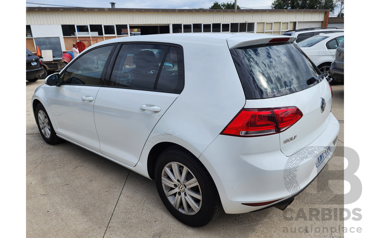 7/2015 Volkswagen Golf 92 TSI Trendline AU MY16 5d Hatchback White 1.4L