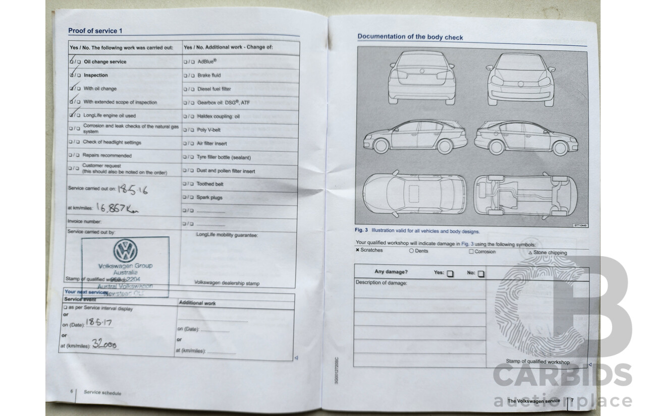 7/2015 Volkswagen Golf 92 TSI Trendline AU MY16 5d Hatchback White 1.4L