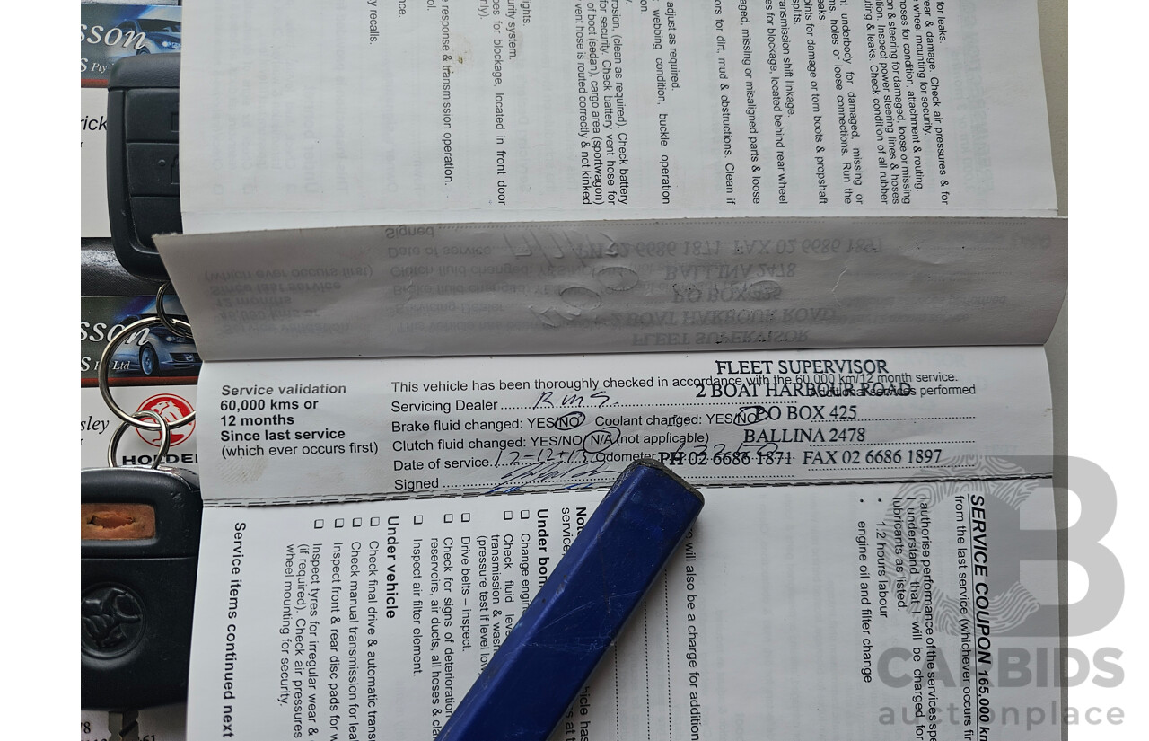 1/2012 Holden Commodore Omega VE II MY12 Utility White 3.0L