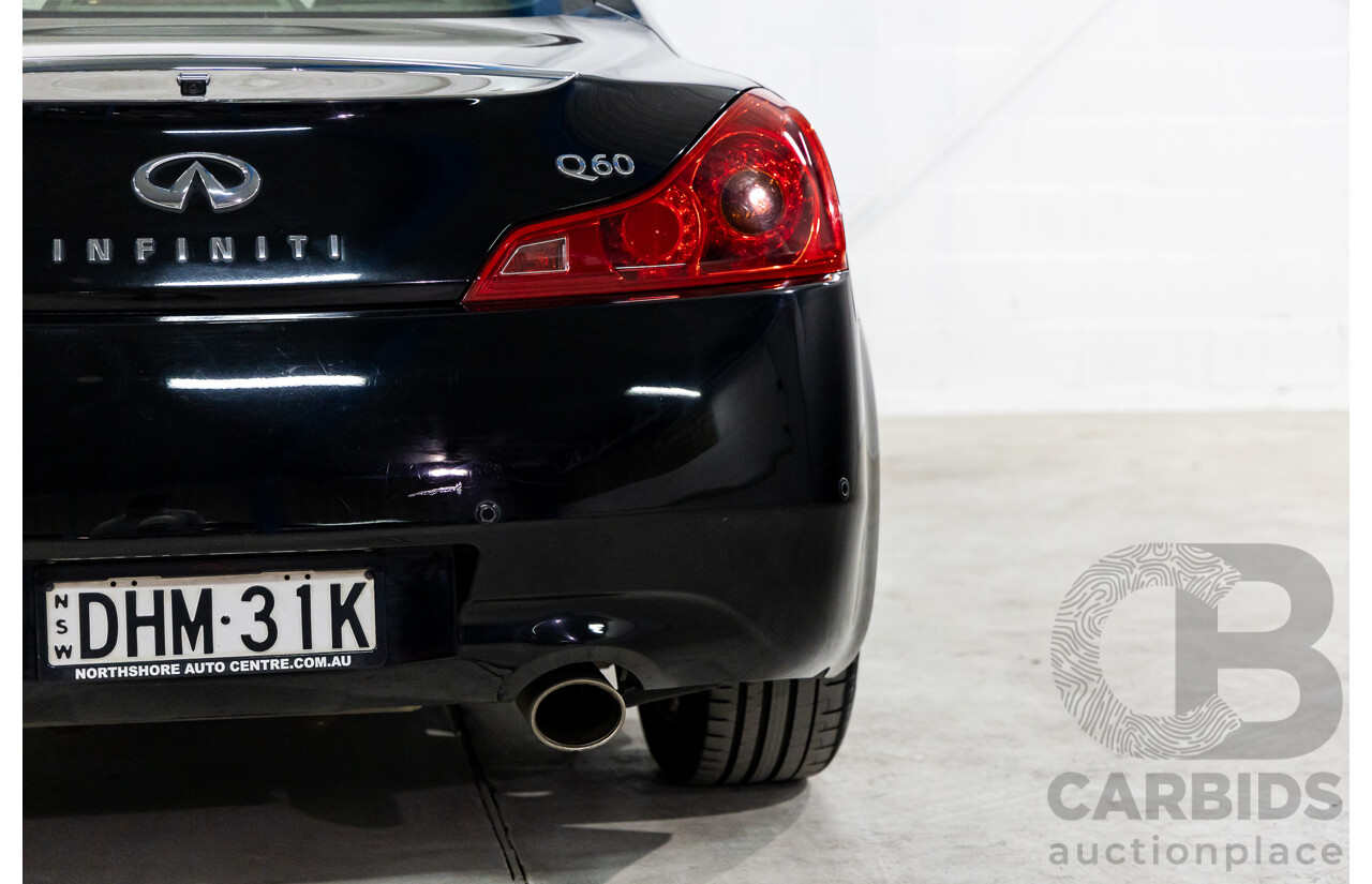 04/2016 Infiniti Q60 3.7 GT Premium (RWD) 2d Coupe Obsidian Black Metallic 3.7L