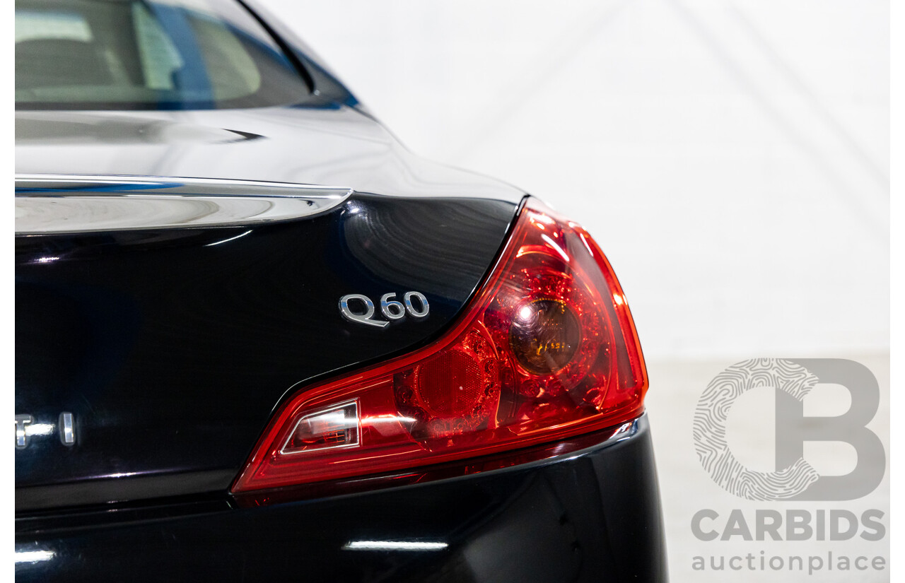 04/2016 Infiniti Q60 3.7 GT Premium (RWD) 2d Coupe Obsidian Black Metallic 3.7L