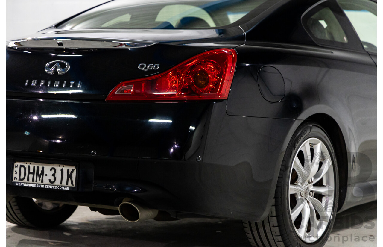 04/2016 Infiniti Q60 3.7 GT Premium (RWD) 2d Coupe Obsidian Black Metallic 3.7L